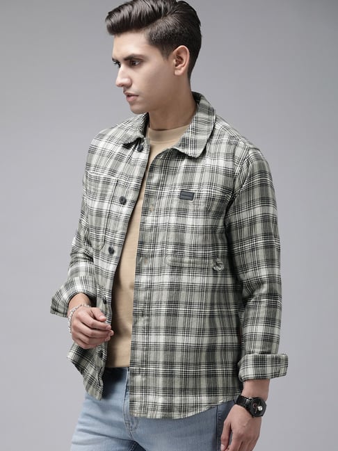 Buy THE BEAR HOUSE Men Checkered Flannel Shirt online