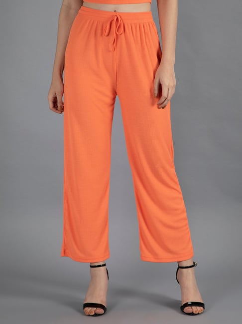 Buy Rust Orange Trousers & Pants for Women by Glamorous Online | Ajio.com