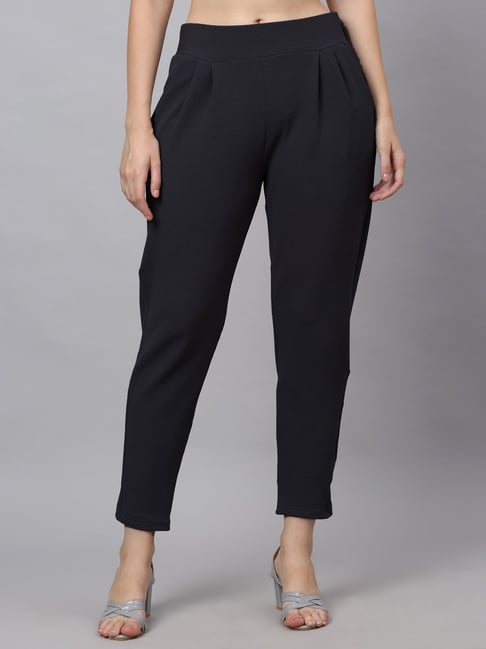 NEUDIS Dark Grey Regular Fit Mid Rise Trousers-picture-23