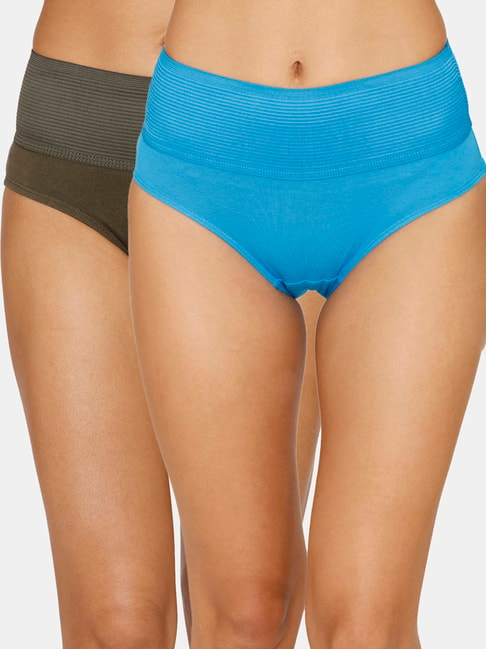 Zivame Assorted Cotton Hipster Panty - Pack of 2