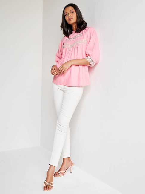 Buy AND Pink Top for Women's Online @ Tata CLiQ