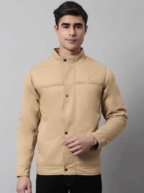 Buy Cantabil Beige Regular Fit Jacket for Men Online @ Tata CLiQ