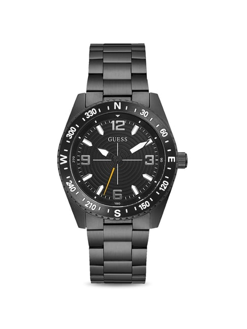 GUESS NORTH Men Round Black Dial Analog Watch - GW0327G2