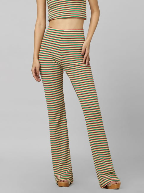 Flared Striped Pants for Women for sale