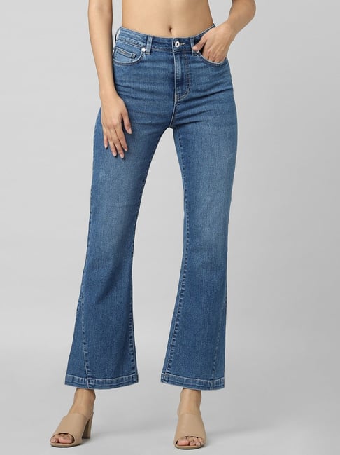 Only Blue Fit & Flare High Rise Jeans