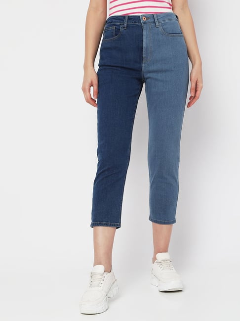 Vero Moda Blue Cotton Skinny Fit Jeans