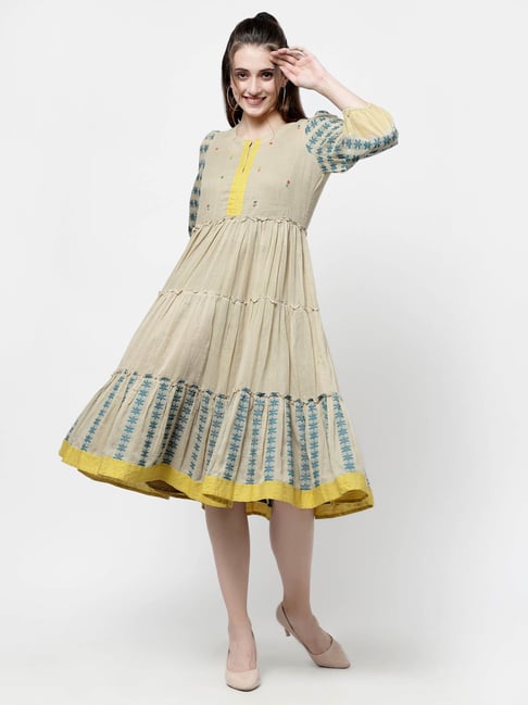 striped midi summer dress Summer Harbor Stripe Midi Dress M / sky blue