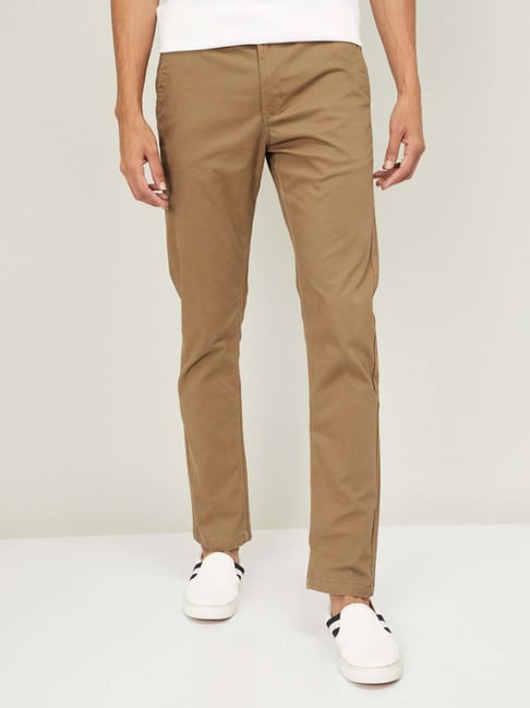 Pink pleated tapered trousers | River Island