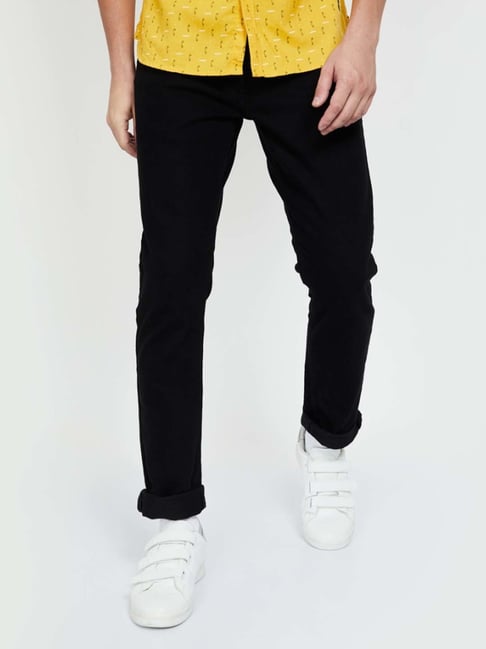 Forca by Lifestyle Black Skinny Fit Jeans-picture-13