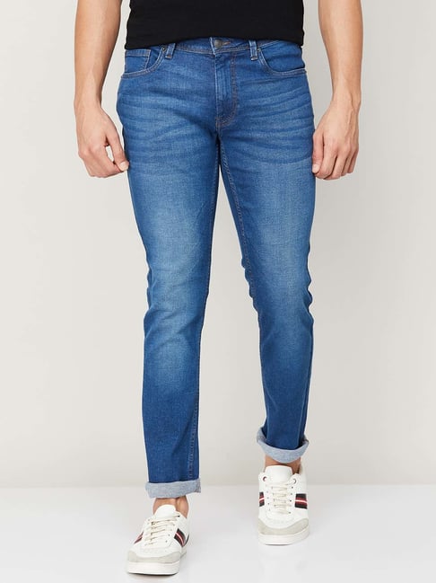 Fame Forever by Lifestyle Mid Blue Skinny Fit Jeans