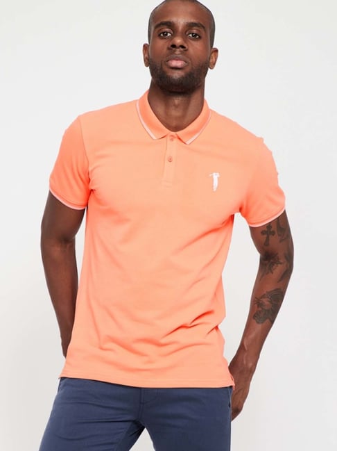 BOSSINI Orange Regular Fit Polo T-Shirt