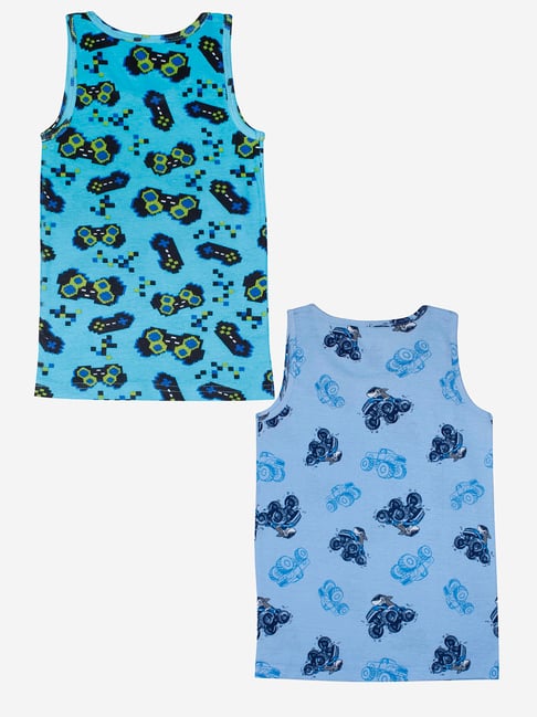 Buy online Boys Printed Cotton Innerwear Vest from innerwear & thermals for  Women by Friskers for ₹339 at 56% off