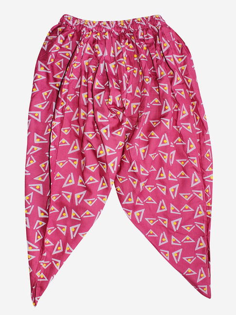 Buy Kiddopanti Kids Baby Pink Self Design Harem Pants for Girls Clothing  Online @ Tata CLiQ