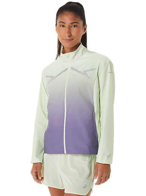 Buy Asics Green Printed Sports Jacket for Women Online Tata CLiQ