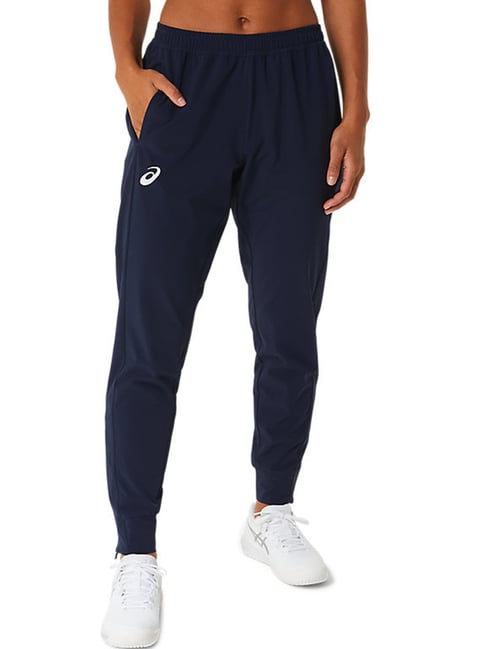 NAVY BLUE AND WHITE TRACK PANTS