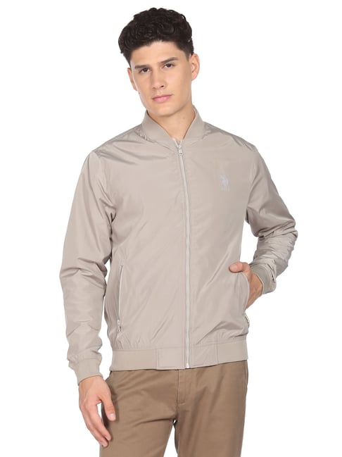 U.S. Polo Assn. Grey Regular Fit Bomber Jacket-picture-19