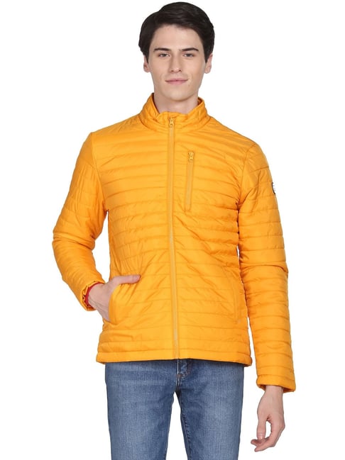 U S Polo Assn U.S. Polo Assn. Yellow Regular Fit Quilted Jacket