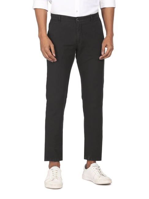 Buy Arrow Sports Low Rise Flat Front Trousers - NNNOW.com