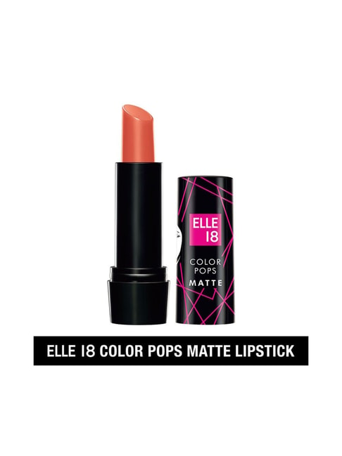 Elle 18 Color Pops Matte Lipstick C27 Peach Impact - 4.3 gm