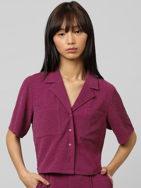 Only Wine Textured Shirt-picture-13