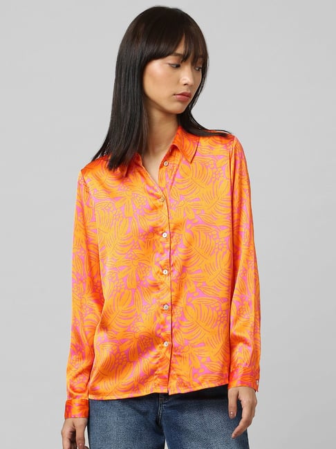 Only Orange Printed Shirt-picture-12