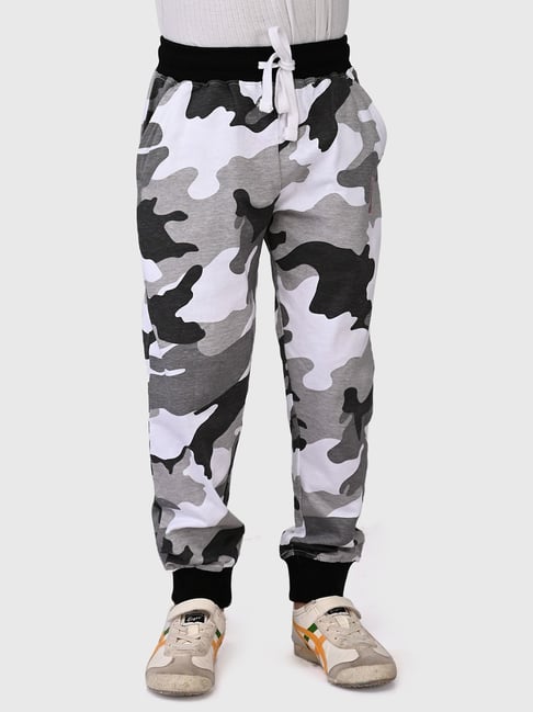 Buy UrbanMark Junior Grey Printed Joggers for Boys Clothing Online