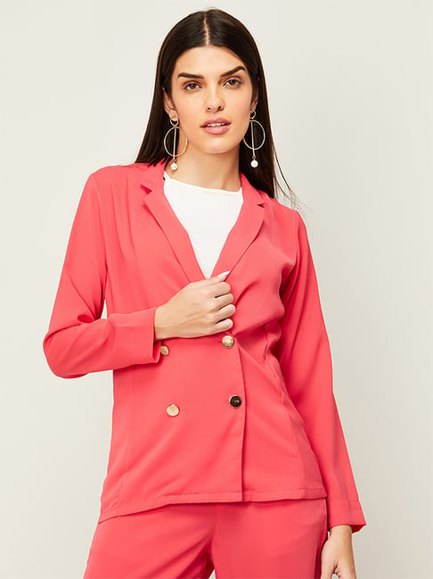 ZARA Woman Peach Blazer Jacket | eBay