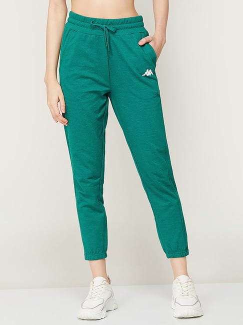 Buy KAPPA Green Cotton High Rise Joggers for Women Online Tata CLiQ