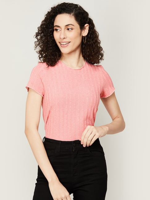 Fame Forever by Lifestyle Pink Regular Fit Top