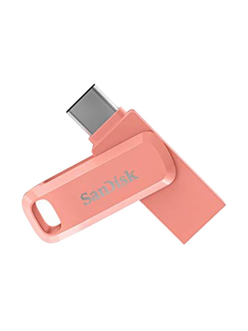 SanDisk Ultra Dual Drive Go USB 3.0 Type C Flash Drive, 64GB (Peach)