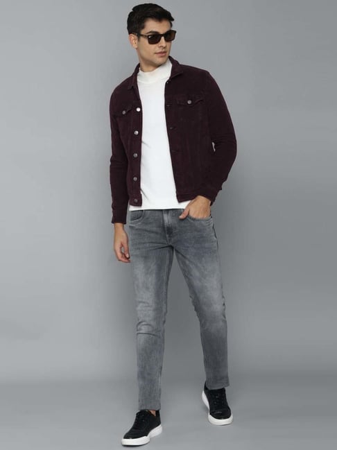 Buy Louis Philippe Jeans Green Cotton Slim Fit Denim Jackets for Mens  Online @ Tata CLiQ