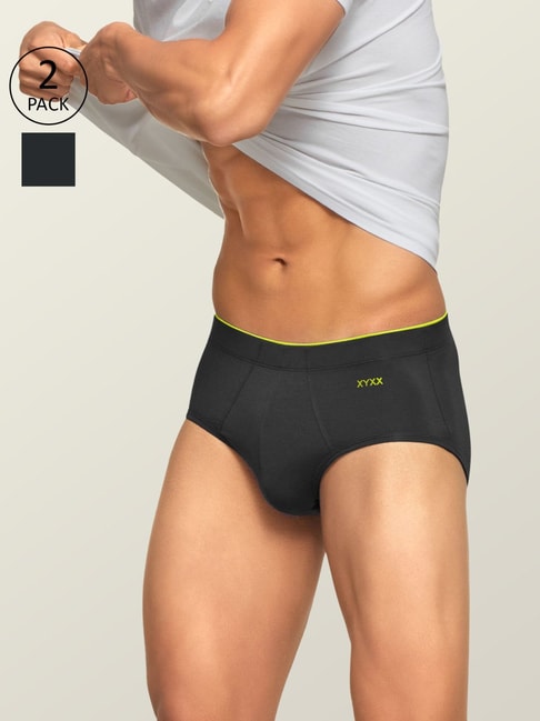 Hanes Explorer Men's Trunks Underwear, Brown/Black, 2-Pack