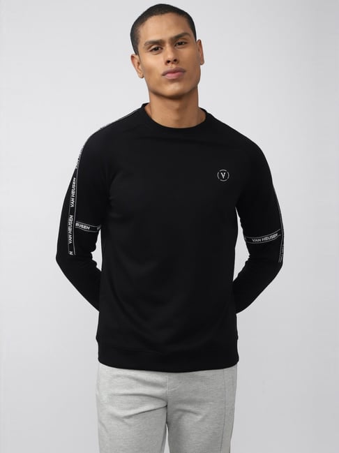Van Heusen Flex Black Regular Fit Printed Sweatshirt-picture-39