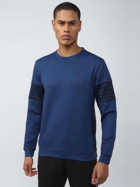 Van Heusen Flex Blue Regular Fit Printed Sweatshirt-picture-10