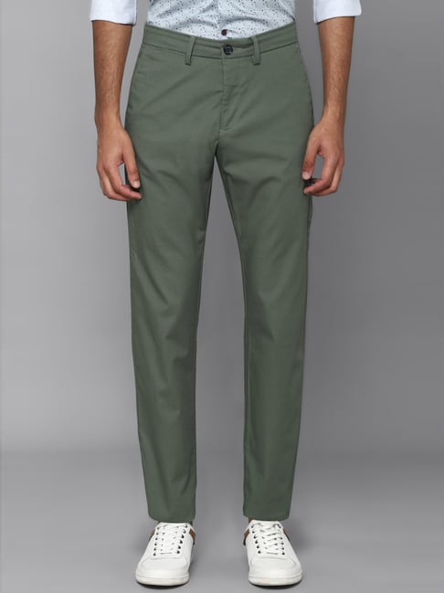 Allen Solly Trousers  Chinos Allen Solly Blue Trousers for Men at  Allensollycom