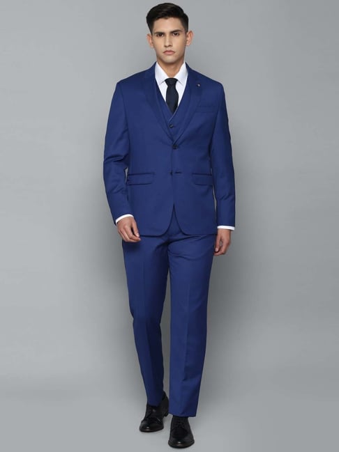 Buy Louis Philippe Blue Slim Fit Self Pattern Blazer for Mens Online @ Tata  CLiQ