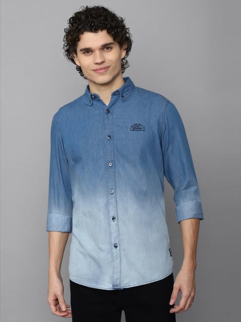 Allen solly denim fashion shirt