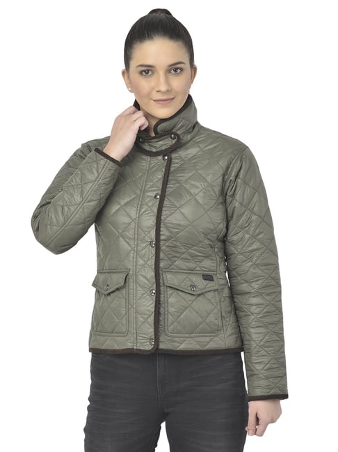 Padded green cheap jacket