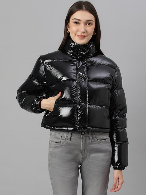 Kaylee Black Puffer Jacket