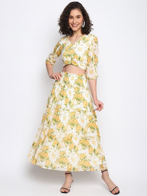 Latin Quarters Yellow Printed Co-Ord Set