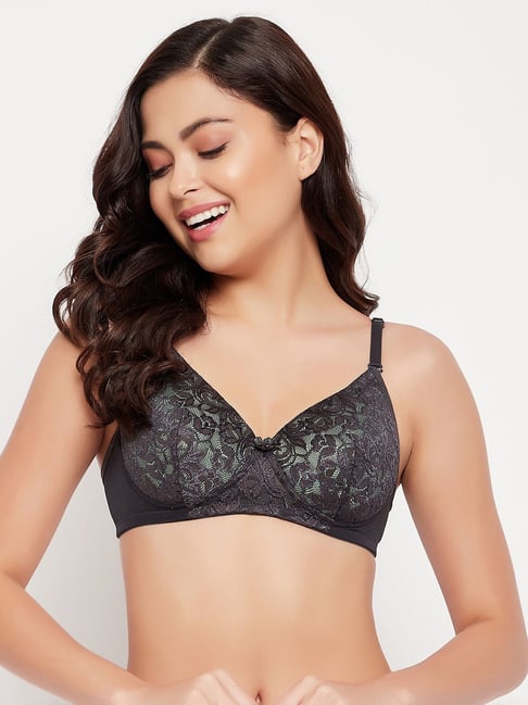 Comfort Touch Non-Wired Padded Bra in Grey