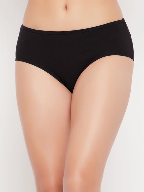 Clovia Black Cotton Hipster Panty-picture-30