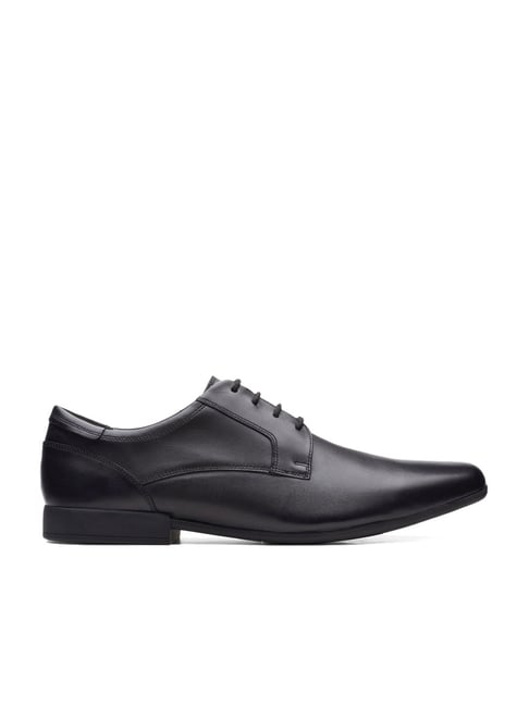 Clarks Men's Sidton Lace Black Derby Shoes