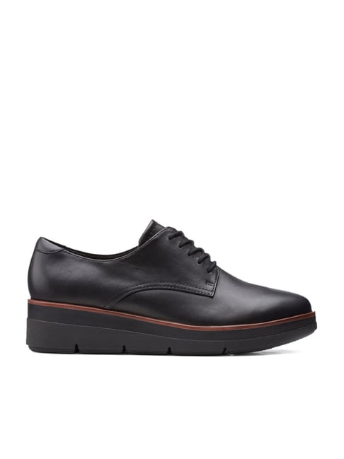 Buy Clarks Women s Shaylin Lace Black Derby Shoes for Women at Best Price Tata CLiQ