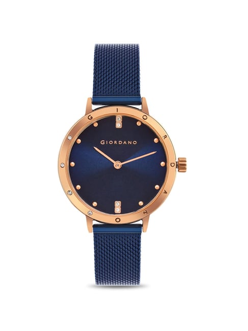 Giordano analog blue dial sale women's watch