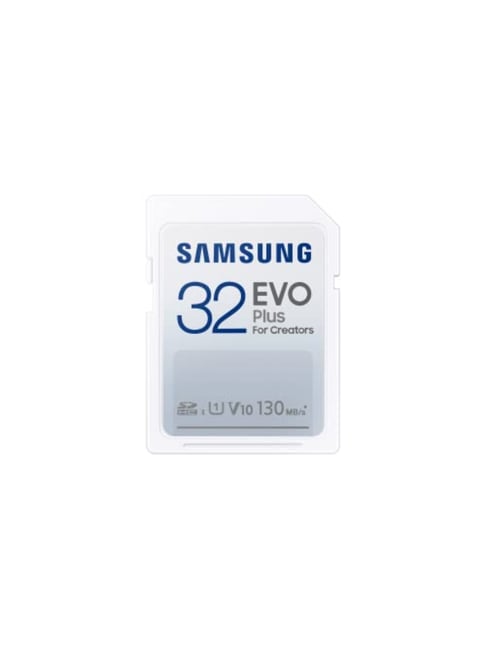 Samsung EVO Plus 32 GB SDHC Class 10 130 MB per second Memory Card (White)