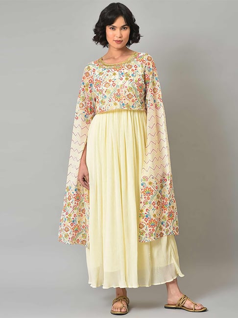 Aurelia White Printed A Line Kurta-picture-17