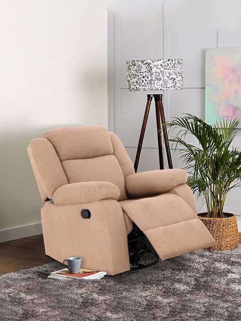 Duroflex Avalon RRR Brown Polyester Rocking & Revolving Single Seater Recliner