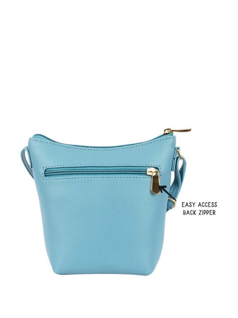 Baggit Blue Solid Medium Sling Handbag