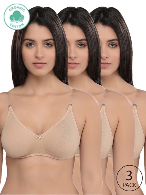 Buy Inner Sense Beige Full Coverage Backless Bra - Pack of 3 for Women's  Online @ Tata CLiQ